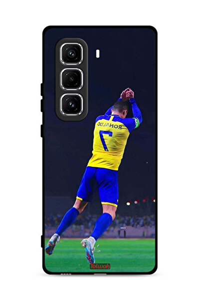 Tolwak غطاء حماية لهاتف Infinix Hot 50 Pro 4G بطبعة كريستيانو رونالدو