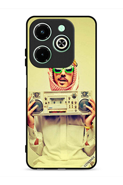 Covernex غطاء حماية لهاتف Infinix Hot 40i 4G يحمل جهاز موسيقى عتيق