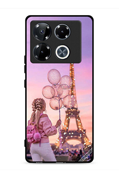 Covernex غطاء حماية لهاتف Infinix Note 40 Pro 5G، فتاة تحمل بالونات