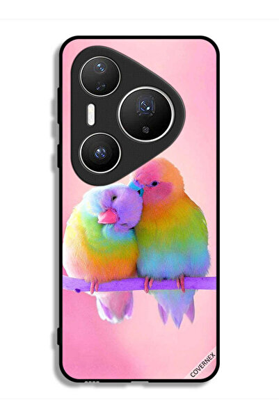 Covernex غطاء حماية لهاتف هواوي بيورا 80 برو بلس بنقشة طيور لطيفة