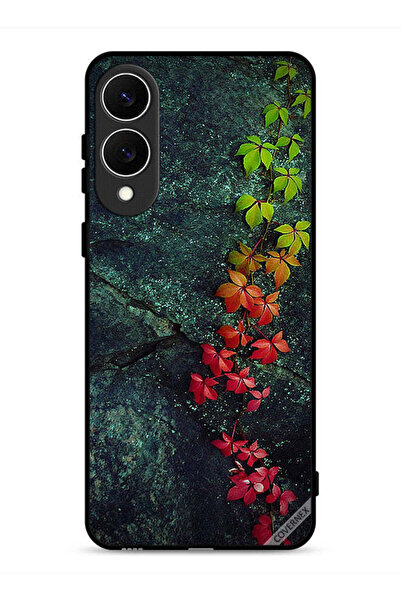 Covernex غطاء حماية لهاتف سامسونج جالكسي S25 إيدج بأوراق جميلة