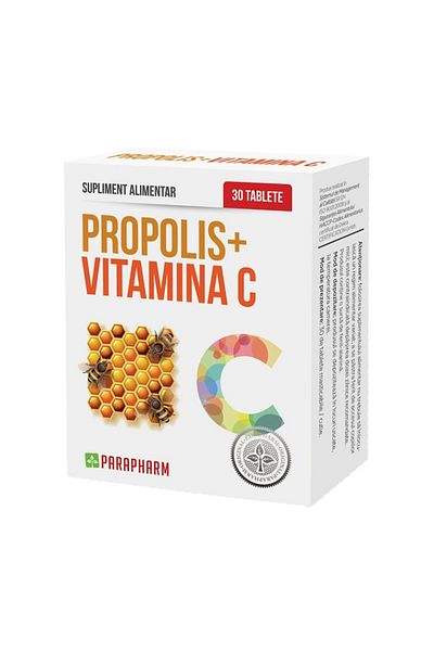 Parapharm Propolis + Vitamina C x 30 tablete