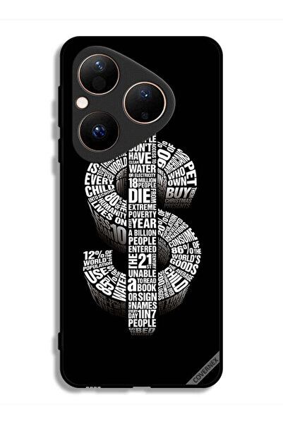 Covernex غطاء حماية لهاتف هواوي بيورا 80 بطبعة دولار الخط