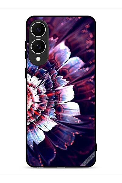 Covernex غطاء حماية لهاتف Samsung Galaxy S25 Edge مع زهرة كبيرة عاكسة على الج...