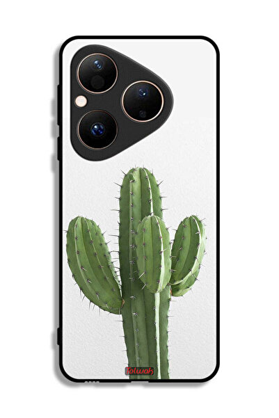 Tolwak غطاء حماية لهاتف هواوي بيورا 80 بنقشة نبات الصبار