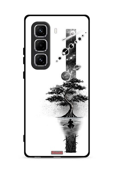 Tolwak Infinix Hot 50 Pro 4G Protective Case Cover Earth Space Art