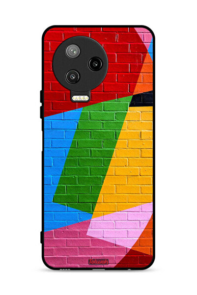 Tolwak غطاء حماية لهاتف Infinix Note 12 Pro 4G برسومات جدارية ملونة