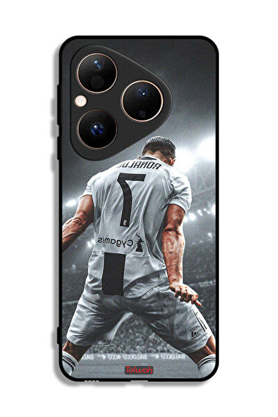 Tolwak غطاء حماية لهاتف هواوي بيورا 80 بطبعة احتفال كريستيانو رونالدو