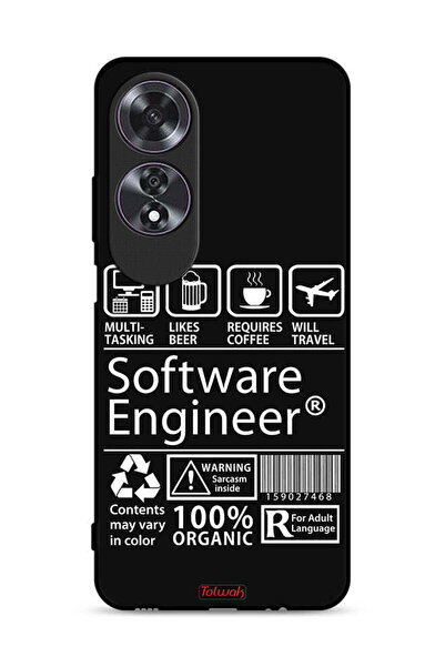 Tolwak غطاء حماية لهاتف Oppo A60 - ملصق مهندس برمجيات