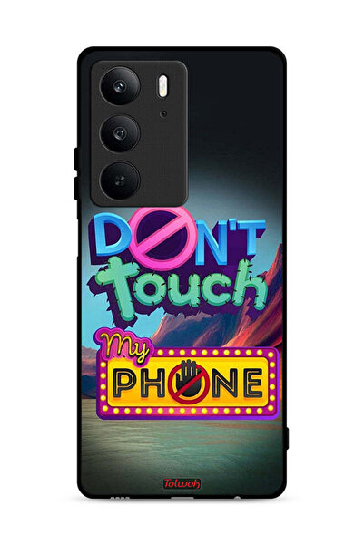 Tolwak غطاء حماية لهاتف Realme C75 4G مكتوب عليه "لا تلمس هاتفي"