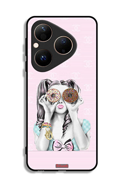 Tolwak غطاء حماية لهاتف هواوي بيورا 80 يحمل قطعتين من الدونات