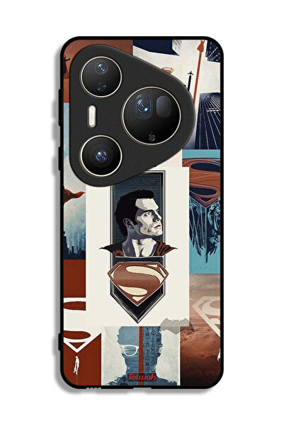 Tolwak غطاء حماية فائق من هواوي بيورا 80 برسومات سوبرمان