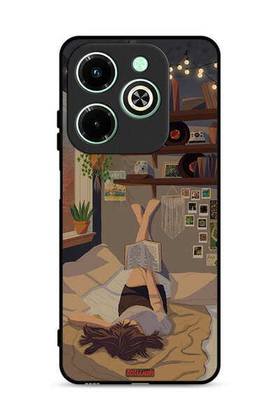 Tolwak غطاء حماية لهاتف Infinix Hot 40i 4G برسومات فنية