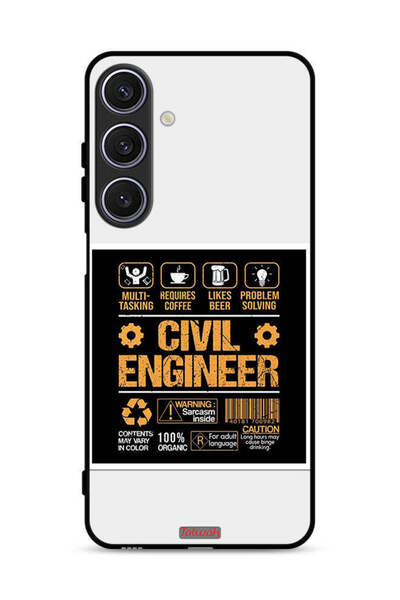 Tolwak غطاء حماية لهاتف Samsung Galaxy A26 ملصق مهندس مدني