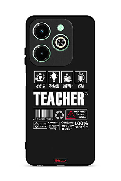 Tolwak غطاء حماية لهاتف Infinix Hot 40i 4G، ملصق المعلم