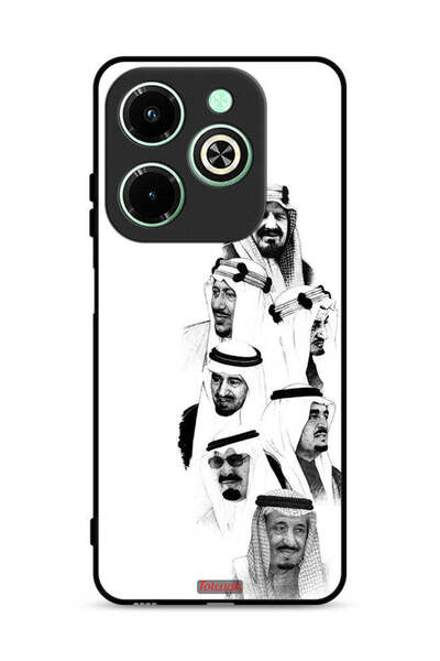 Tolwak غطاء حماية لهاتف Infinix Hot 40i 4G برسومات ملوك السعودية باللونين الأ...
