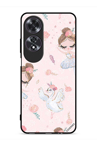 Covernex غطاء حماية Oppo A60 بتصميم فتاة وزهور