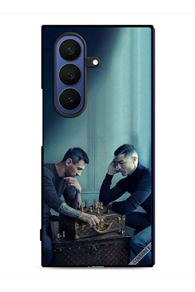 Covernex غطاء حماية لهاتف سامسونج جالاكسي زد فولد 7 ميسي ضد رونالدو يلعبان ال...