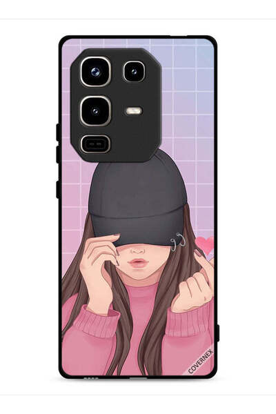 Covernex غطاء حماية لهاتف Infinix Note 50 Pro 4G بطبعة Snap Love Cap Girl
