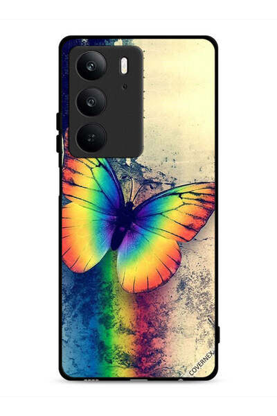 Covernex Realme C75 4G Protective Case Cover Vintage Rainbow Butterfly