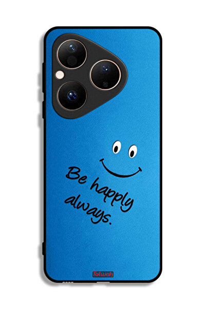 Tolwak غطاء حماية لهاتف هواوي بيورا 80 كن سعيدًا دائمًا