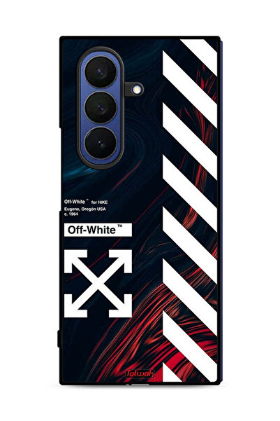 Tolwak غطاء حماية لهاتف سامسونج جالاكسي زد فولد 7، ملصق أبيض عاجي