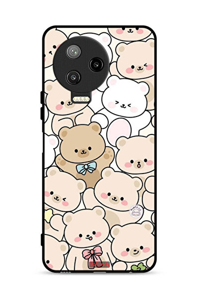 Tolwak غطاء حماية لهاتف Infinix Note 12 Pro 4G بنقشة دببة