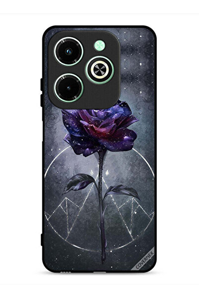 Covernex غطاء حماية لهاتف Infinix Hot 40i 4G بخلفية زهور داكنة
