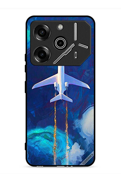 Covernex غطاء حماية لهاتف تكنو بوفا 6 برو 5G بطبعة طائرة