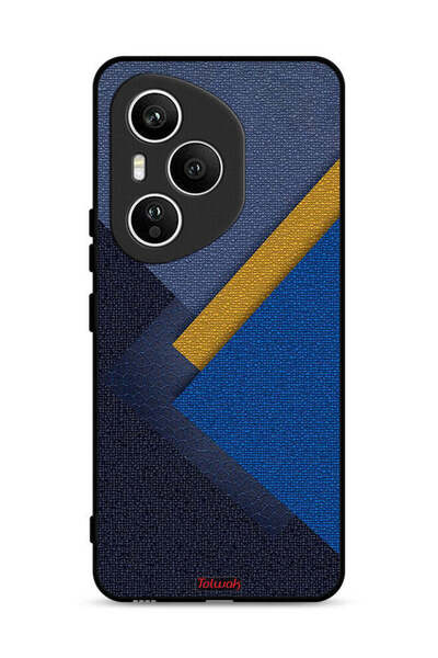 Tolwak غطاء حماية لهاتف Honor 400 Pro بنقشة مثلثات جلدية