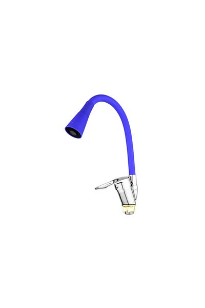 Kanonik Education Movable Head Steel Spiral over Silicone Coated Faucet Head Cobra Function Faucet - Blue