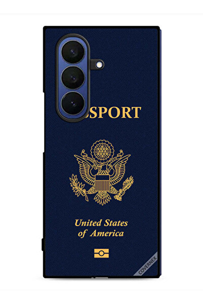 Covernex غطاء حماية لهاتف سامسونج جالاكسي زد فولد 7 بنقشة جواز السفر الأمريكي