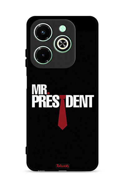 Tolwak غطاء حماية لهاتف Infinix Hot 40i 4G Mr President