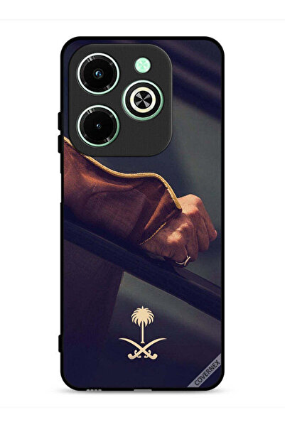 Covernex غطاء حماية لهاتف Infinix Hot 40i 4G مع شعار المملكة العربية السعودية