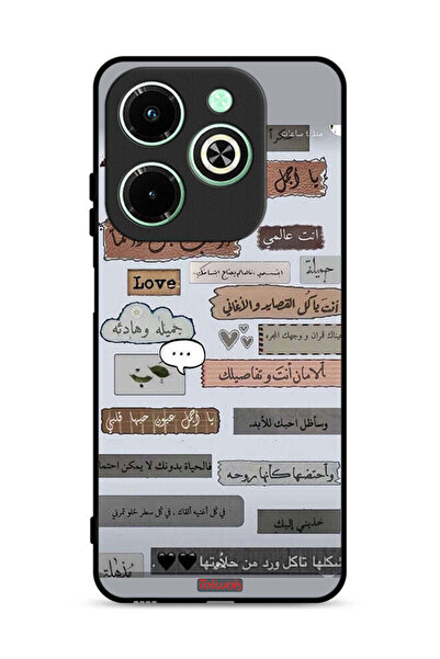 Tolwak غطاء حماية لهاتف Infinix Hot 40i 4G مع اقتباسات حب باللغة العربية