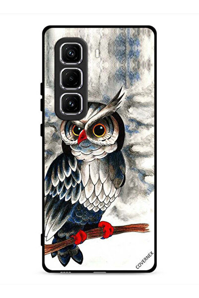Covernex غطاء حماية لهاتف Infinix Hot 50 Pro 4G برسومات بومة فنية