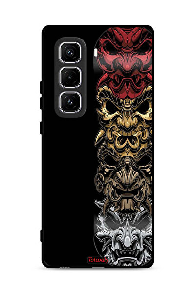 Tolwak غطاء حماية لهاتف Infinix Hot 50 Pro 4G مع رسومات فنية للرؤوس