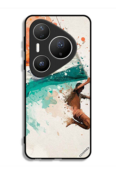 Covernex غطاء حماية لهاتف هواوي بيورا 80 برو بلس يحمل علم الهند أثناء الطيران