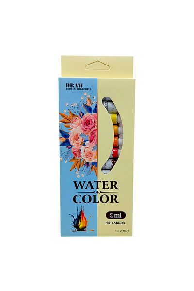 Toybox Water Paint Set Tubes 9 ml, 12 Colors