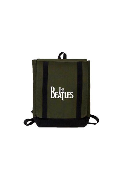 Z zepplin The Beatles Logo Green Backpack