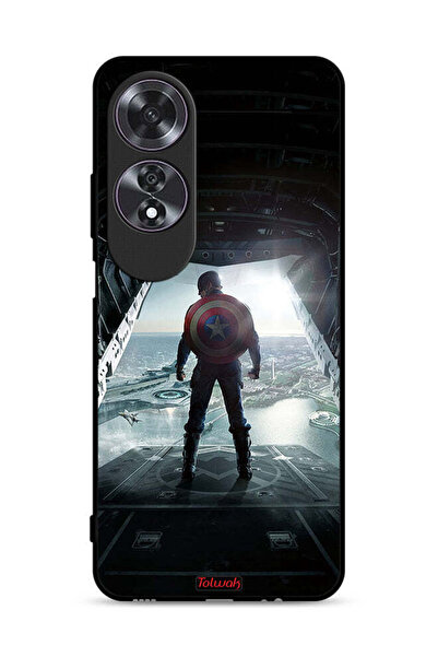 Tolwak Oppo A60 Protective Case Cover Portrait Display Captain America