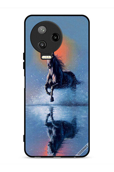 Covernex غطاء حماية لهاتف Infinix Note 12 Pro 4G برسم حصان يركض في الماء