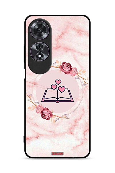 Tolwak غطاء حماية لهاتف Oppo A60 بتصميم ثلاثة قلوب على كتاب