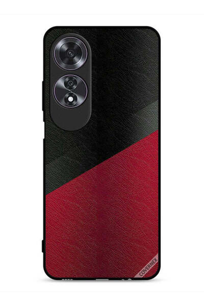 Covernex غطاء حماية جلدي بنمط لهاتف Oppo A60