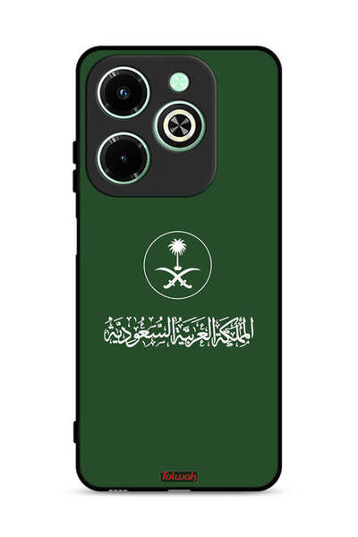 Tolwak غطاء حماية لهاتف Infinix Hot 40i 4G بشعار المملكة العربية السعودية