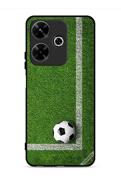 Covernex غطاء حماية لهاتف شاومي ريدمي 13 4G بتصميم كرة قدم في الزاوية