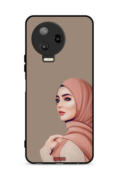 Tolwak غطاء حماية لهاتف Infinix Note 12 Pro 4G بطبعة فتاة محجبة جميلة