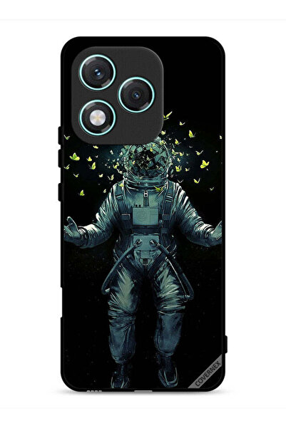 Covernex غطاء حماية لهاتف Honor 400 Lite بطبعة رائد فضاء وفراشات