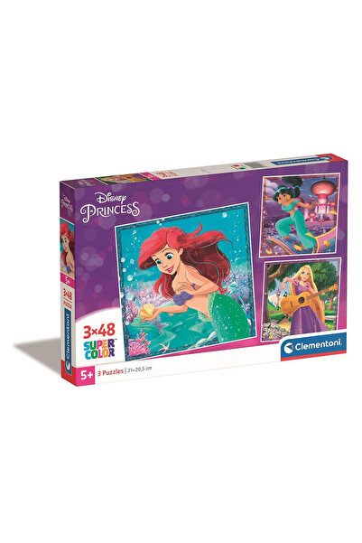 PRİNCESS Prințesele Disney Ariel Puzzle Clementoni 3x48 piese