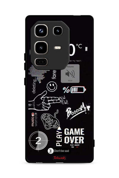 Tolwak غطاء حماية لهاتف Infinix Note 50 Pro 4G Game Over Pew Pew
